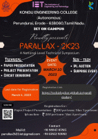Parallax 2K23 Technical Symposium Poster
